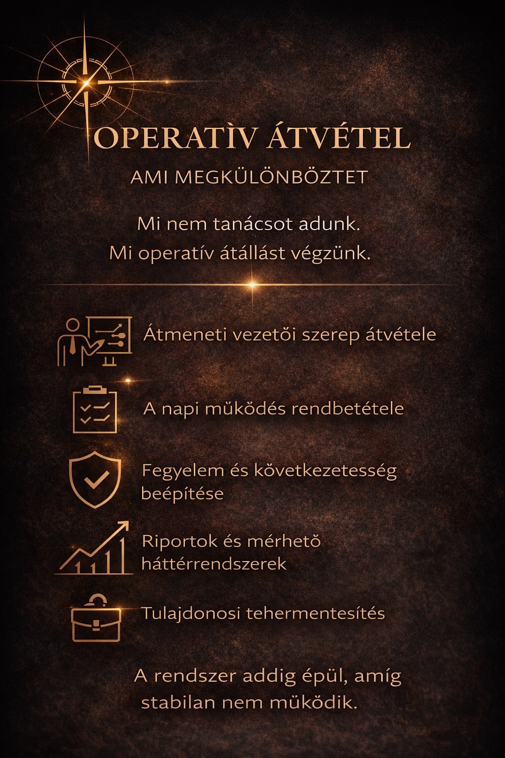 Operatív átvétel